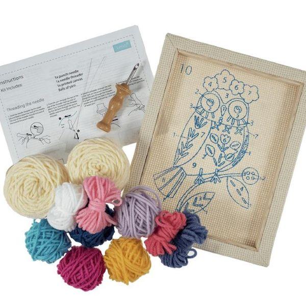 Owl Punch Needle Kit By Trimits