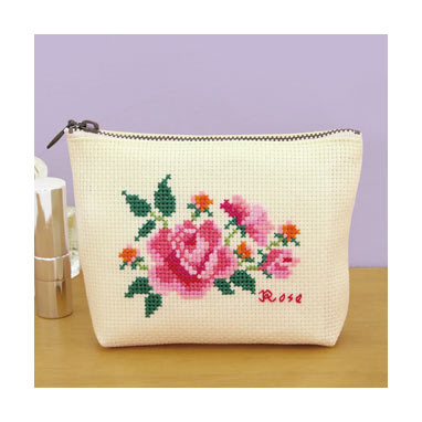 Olympus Flower Embroidery Cross Stitch Kit Flower Pouch - Wish I 