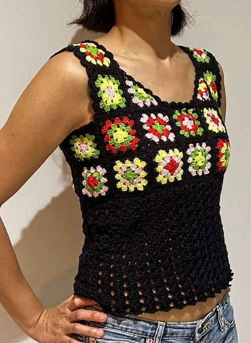 Crochet Granny Square Summer Top