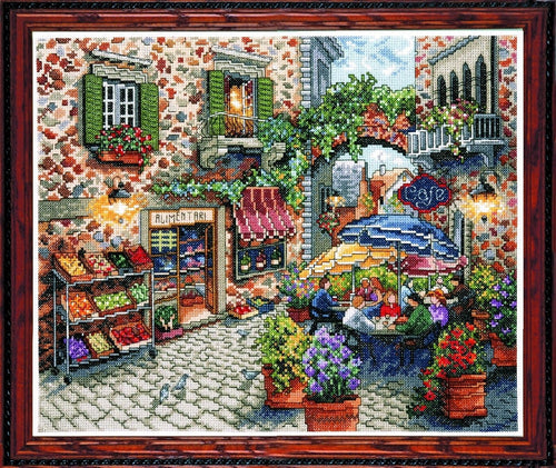 Design Works "Sidewalk Cafe" Counted Cross Stitch Kit