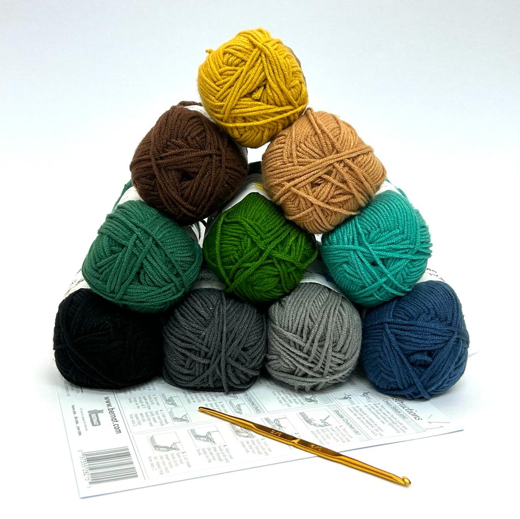 Crochet Starter Yarn Pack- Pastel pack - Wish I Were Stitching