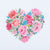 Floral Heart Cross Stitch Kit