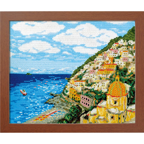 Olympus Amalfi Coast Italy Cross Stitch Kit