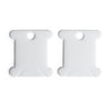 White Plastic Thread Bobbins (30 pieces)