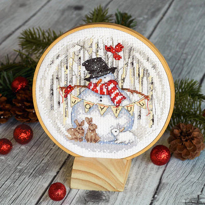 Dimensions "Joyful Snow Globe" Cross Stitch Kit