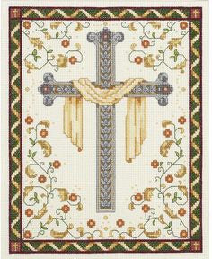 Janlynn Cross Stitch Kit-  His Cross