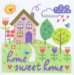 DMC // Mini Cross Stitch // Happiness is . Cross Stitch // Home Sweet  Home // Yummy // Rain or Shine // Small Beginners Cross Stitch Kits 