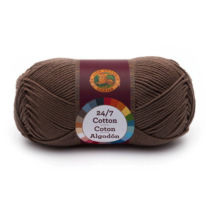 Lion Brand 24/7 Cotton Yarn-Amber 